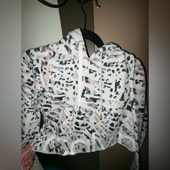 Patterned Hoodie with Drawstring - Picture 2 of 2